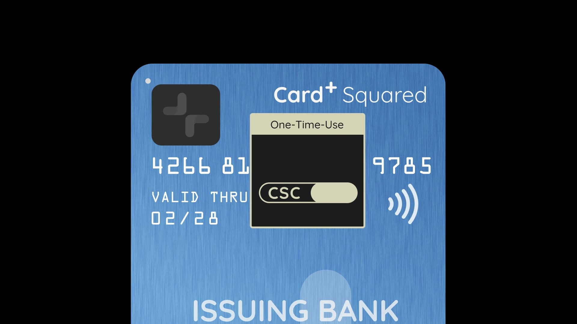 Card+ Squared Secure Plus Animation