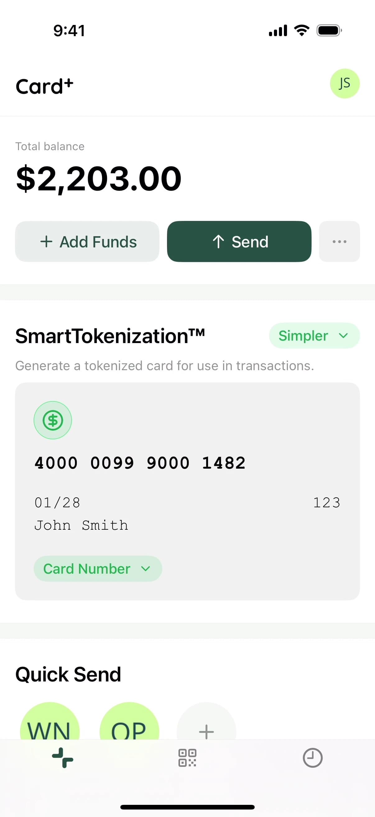 Card+ App Screenshots - Frame 1