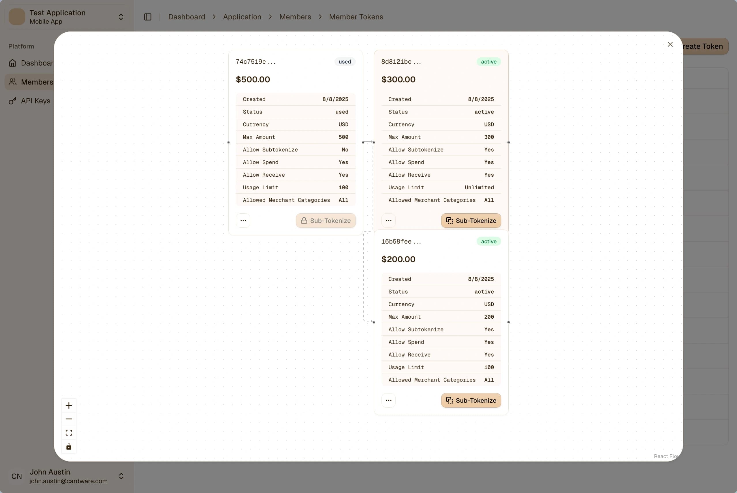 Visualize the Token Hierarchy