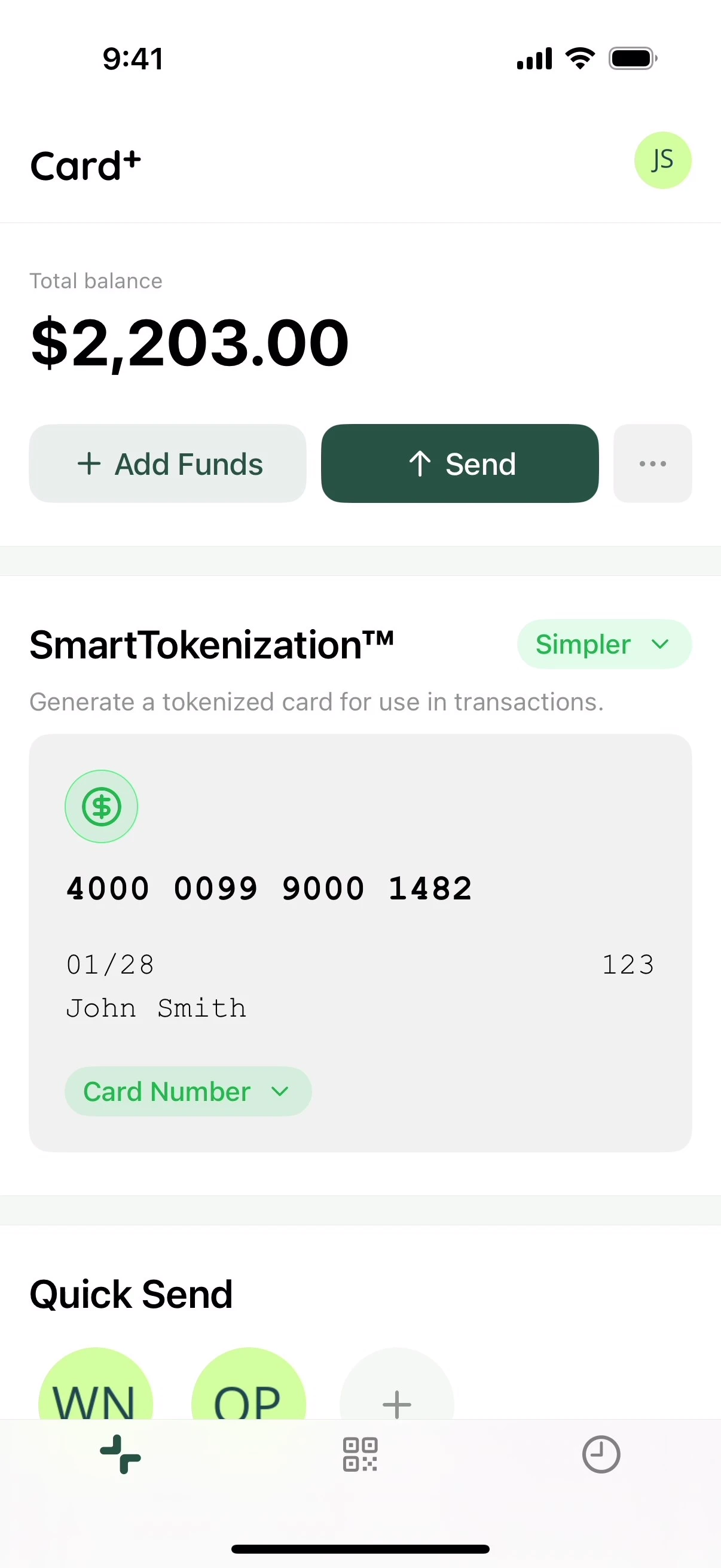 Card+ App Screenshots - Frame 1